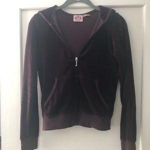 Authentic Juicy Couture velour zip up size small